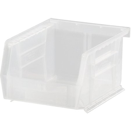 QUANTUM STORAGE SYSTEMS Storage Bin, Polypropylene, 3 in H, Clear QUS210CL